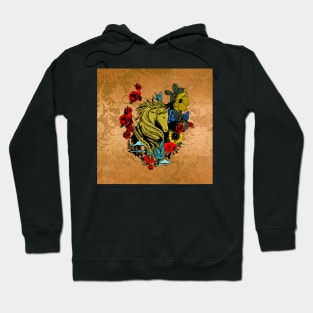 Wonderful horse, birds and flowers Hoodie